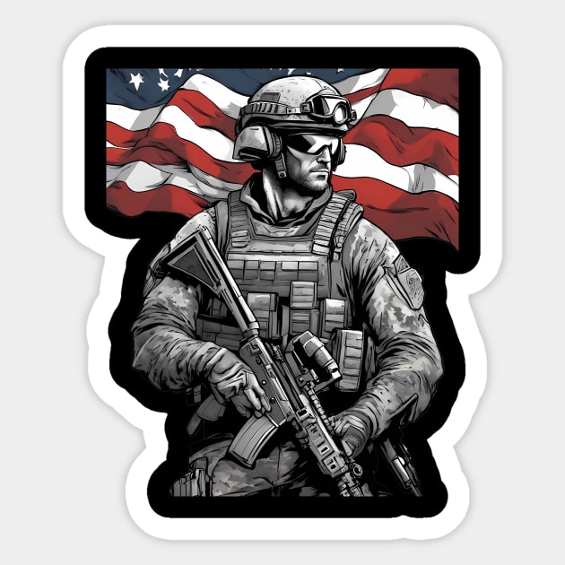 Mercenary Sticker by animegirlnft